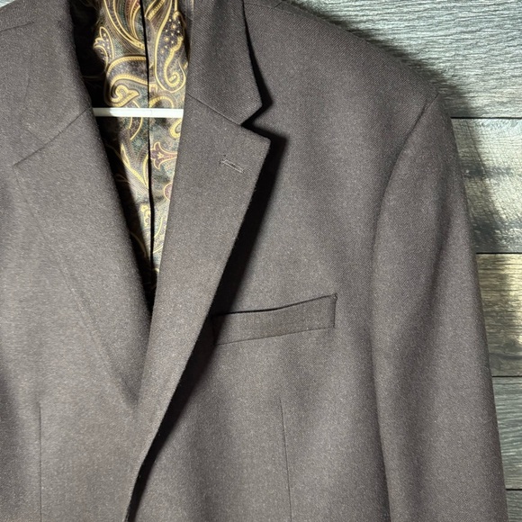 Lauren Ralph Lauren Men's Size 44L Long Wool Cashmere Sport Coat Blazer Brown - Picture 6 of 16
